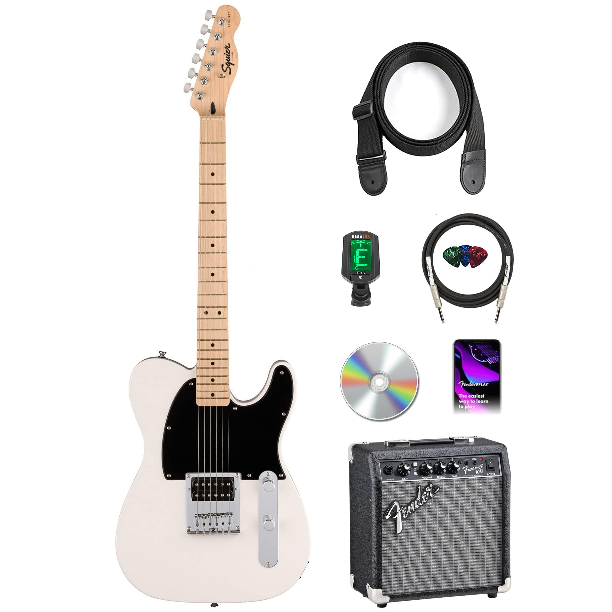 Amazon.com: Fender Squier Sonic Esquire H Electric Guitar Bundle